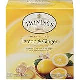 Twinings Lemon and Ginger Tea 50 count Tea Bags