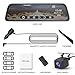 j Junsun Mirror Dash Cam Front and Rear, 10 Inch Touch Screen Front 1080P Rear View 1080P Dual Lens 170 Degrees Wide Angle with Backup Camera G-Sensor Parking Monitor Night Vision