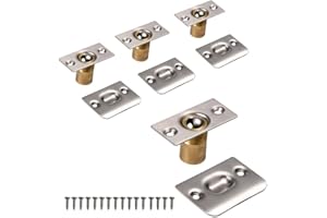 Mousike Closet Door Ball Catch Stainless Steel Adjustable Ball Catch Door Hardware (4Pack)