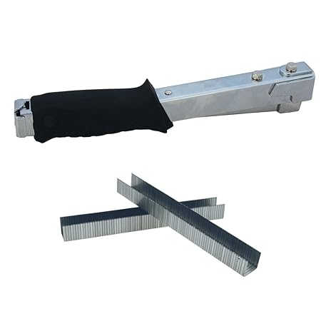 Hammertacker-Set mit einem Profi Schlag-Tacker und 10 000 Tackerklammern