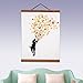 Magnetic Photo Frame, Wooden Frame Picture Poster Artwork Canvas Hanger for Home Decoration Wall Hanger Teak Wood (Length: 11.81inch)