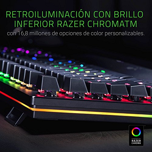 Razer-Huntsman-Elite-Teclado-Gaming-Teclado-Rapido-Switches-Optomecanicos-De-Razer-Retroiluminacion-RGB-Chroma-Dial-Digital-Multifuncion-Reposamunecas-Ergonomico-Teclado-Espanol-negro