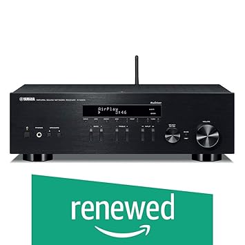 (Renewed) Yamaha R-N303 Stereo Receiver 100 watts x 2 @ 8 ohms Built-in Wi-Fi & Bluetooth, Airplay, MusicCast