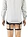 Jelinda Mens Shirt Stays Adjustable Clamps Upgrade Shirts Holder Elastic Police Military Garter Shirt Tuckers