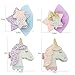 QtGilr 4pcs Cute Glitter Unicorn Hair Clips Stars Hairpins Cartoon Barrettes Headwear Fashion Gifts for Baby Girls