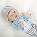 SanyDoll Reborn Baby Doll Soft Silicone 22inch 55cm Magnetic Lovely Lifelike Cute Lovely Baby cute doll birthday gift