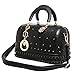 MG Collection Roni Gothic Skull Stud Shoulder Bag, Black, One Size