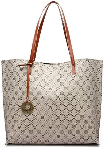 Malirona Women's Luxury Artificial Leather Tote Shoulder Bag, Big Capacity Handbag