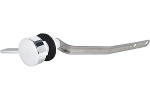 TECETOOL Toilet Flush Lever Handle Replacement, Universal Side Mount Toilet Tank Flush Lever Fit for Kohler Trip Lever, Polished Chrome (Side Mount)