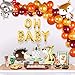 Woodland Baby Shower Balloon Garland – Woodland Creatures Balloon, Hedgehog, Squirrel, Fox, Raccoon, Latex Balloons for Baby Shower decorations ,Woodland Party Supplies，Boys/Girls birthday decorations