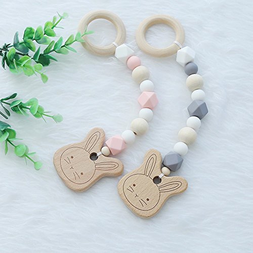 Wall of Dragon Baby Rattle Toys Animal Wooden Rattle Ring Natural Wood Beads Play Gym Toy Stroller Toys Hanging Mobile Crib Newborn Infant Gift - Thumbnail 4