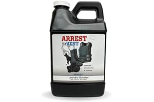 Arrest My Vest Military Grade Laundry Booster Deodorizer For Strong Odor to Get The Sweat Smell Out of Clothes, Uniforms, Police Gear, and All Fabrics - Midnight Scent- 1 64oz Bottle Laundry Supplies