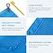 TINGLAN Outdoor Compact Waterproof Beach Blanket Folding Large Ground Cover Portable Sand Proof Picnic Blanket for Travel, Hiking, Camping 79″ x 55″thumb 2