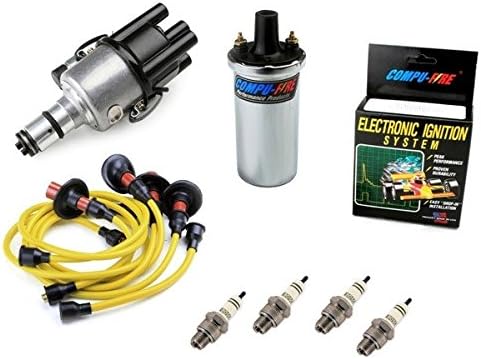 Vw Bug Ignition Kit 009 Distributor W/Compufire,12V Compufire Coil, Yellow Wires