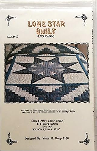 Lone Star Quilt Log Cabin Lcc1013 Vesta M Ropp Amazon Com Books