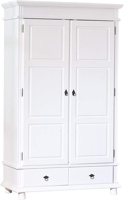 Inter Link Armoire Penderie Rustique A Portes Battantes Certifiee Fsc Pin Massif Vernis Blanc Amazon Fr Cuisine Maison Inter Link Armoire Penderie Rustique A Portes Battantes Certifiee Fsc Pin Massif Vernis Blanc Amazon Fr Cuisine Maison