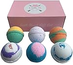 Oliver Rocket 6 Organic Scents Bath Bomb Set, Extra Large 4.5 ounces Per Bath Fizzy
