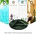 ComforHome Solid Soft Velvet Window Curtain Rod Pocket Drapes Dark Green 52