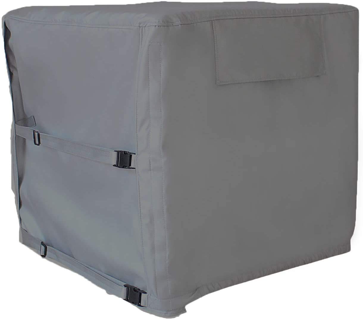 STARTWO Air Conditioner Cover Heavy Duty Waterproof Durable for Outdoor Elastic Bottom for Secure Fit Year Around Protection -Gray W34inD34inH31in