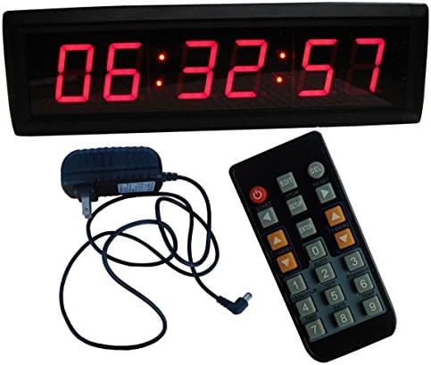 BTBSIGN 1.8'' LED Wall Clock Timer Count Down Up In Hrs Mins Secs