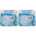 SMELLS BEGONE Odor Eliminator Gel Beads - 12 oz, Pack of 2 - Eliminates Odor in Bathrooms, Cars, Boats, RVs & Pet Areas - Air Freshener - Made with Essential Oils - Fresh Cotton Scent