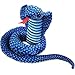 Lazada Snake Stuffed Animal Cobra Toy Plush Realistic Kids Toys Blue 10 Inches