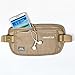 HaWaTour Cross Body and Waist Passport Holder Travel Wallet Money Belt - Rip-Stop Nylon RFID Blocking Pockets (Beige)