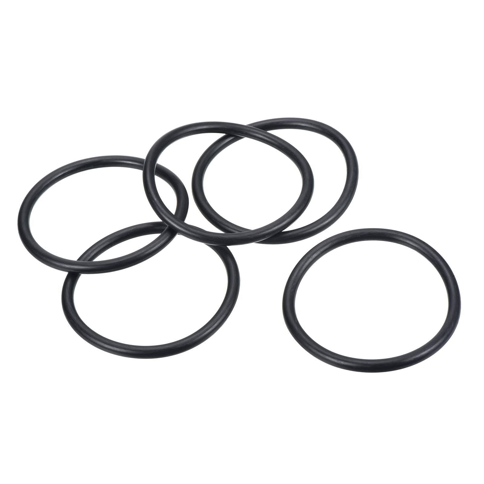 PATIKIL Nitrile Rubber O-Rings 80mm OD 70mm ID 5mm Width, 20 Pcs Metric Sealing Gasket for Faucet Plumbing Automotive Repair, Black