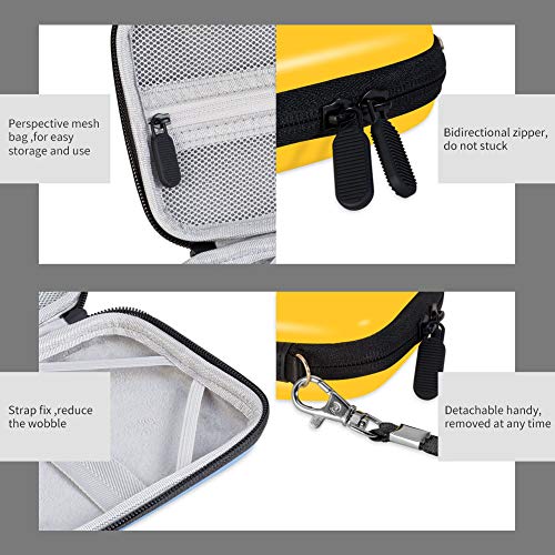 Jingdu Carrying Case Compatible with Nintendo Switch - Protective Hard Shell Portable Travel and Storage Carry Case Bag for Nintendo Switch Console & Accessories (Pikachu)