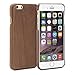 GMYLE iPhone 6 Case, iPhone 6 wood case, [Real] Natural Genuine Wooden Case for iPhone 6 / 6s – Deep Walnut Wood Ultra Slim Hard Case