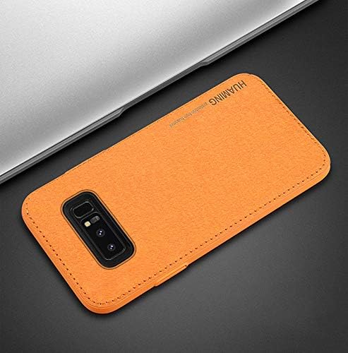 Vaku Samsung Galaxy Note 8 Luxico Series Hand-Stitched Cotton Textile Ultra Soft-Feel Shock-Proof Water-Proof Back Cover-Brown