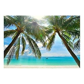 BRAND_NAMELarge Wall Mural Tropical Scenery with Palm Trees...