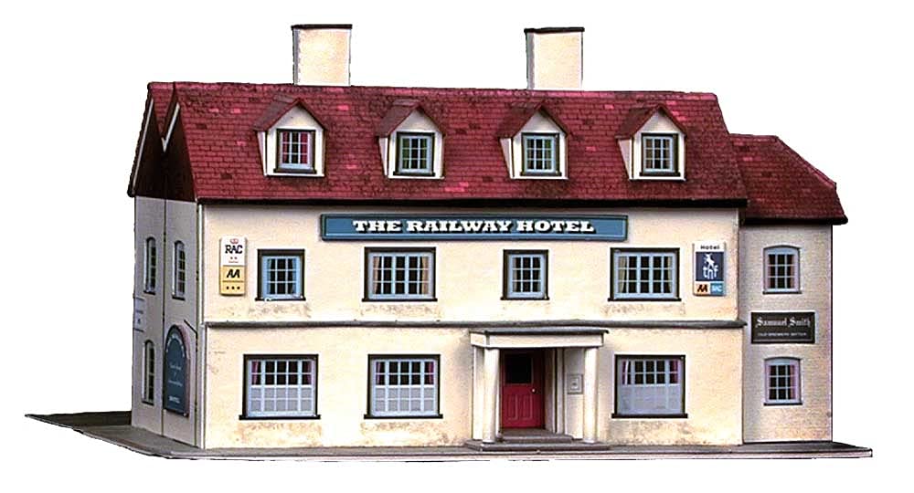 B33 Superquick Railway Hotel - 1/72 OO/HO - Card Model Kit by Superquick