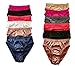 Peachy Panty 6 Pack Satin Shine Full Coverage Women's Panties Smooth Soft Nylon