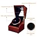 [New Style Rubber Wood] Love Nest Wood Automatic Single Watch Winder, Pure Handmade Watch Holder Winder with Automatic Japanese Mabuchi Motor, Rotator Watch Winder for Men（Power Included）