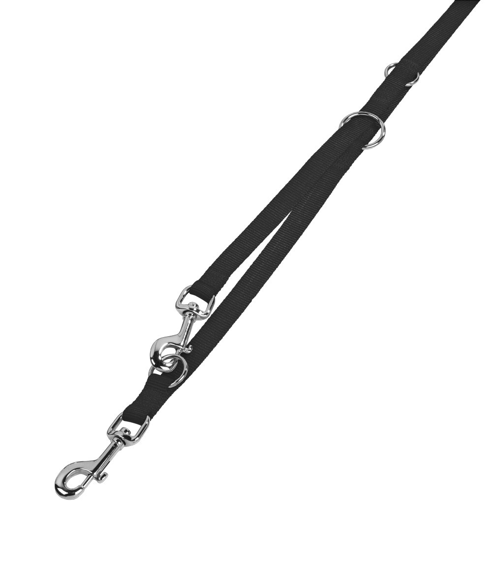 Nobby Classic Dogs Training Leash, 200 cm Length x 15 mm Width, Black