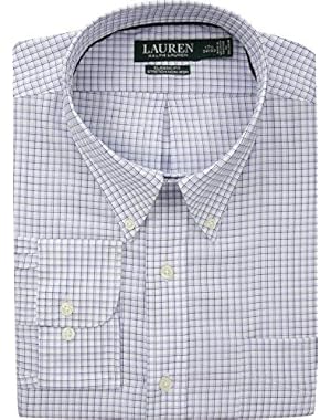 Lauren Ralph Lauren Mens Classic No Iron Button Down with Pocket Dress Shirt