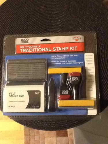 2000 Plus Do It Yourself Traditional Stamp Kit 030968 by 2000 Plus (Cosco)