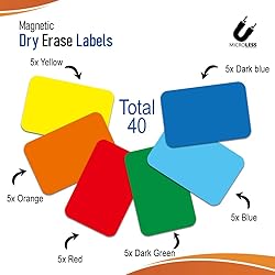 Microless Dry Erase Magnetic Label Full Colored 4.8