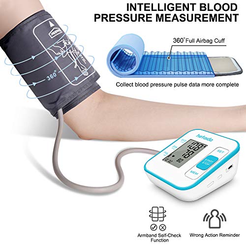 Blood Pressure Monitors for Home Use Upper Arm,Heart Pulse Rate Monitoring Meter with Cuff 22-40cm, 2×120 Sets Memory