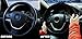 Zento Deals Stretch-On Vehicle Steering Wheel Cover Classic Black Car Wheel Protector