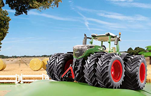 siku 3289, Fendt 1042 Vario Traktor mit Doppelbereifung, 1:32, Metall/Kunststoff, Grün, Abnehmbare Fahrerkabine, Front… – Bild 7