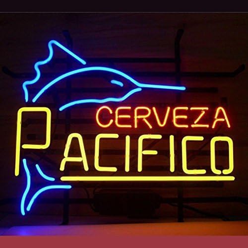 HOT Eagle 17"x 14" Pacifico Clara Mexican Cerveza Design Decorated Beer Bar Neon Light Signs for Home Shop Store Beer Bar Pub Restaurant Billiards Shops Display Signboards
