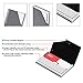 DMFLY Business Card Holder for Women and Men - Magnetic Shut Case for Purse (Gray)