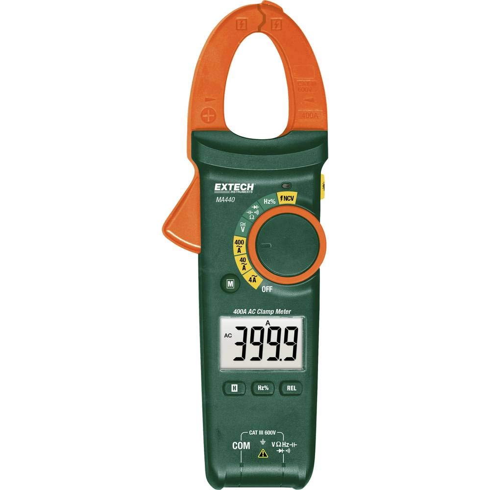 Extech MA440 400A AC Pinza amperimétrica con NCV, True RMS, 4000 unidades