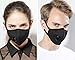 Muryobao Mouth Mask Anti Pollution Mask Unisex Outdoor Protection N99 4 Layer Filter Insert Anti Dust Mask Valve Filter Black