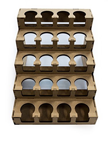 Paint Rack - 26mm "Half" for Vallejo and Army Painter Droppers