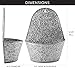 AuldHome Galvanized Iron Wall Pockets (2-Pack); Farmhouse Decor Vases/Greenery Wall Planters/Baskets/Pocket Shelvesthumb 2