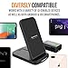 Wireless Charger, Alpatronix CX200 10W Qi-Certified Charging Stand Compatible for (7.5W) iPhone 11/11 Pro/Max/XS Max/XR/XS/8 Plus (10W) Galaxy S10+/S9+/S8+/Note 8,9 with QC 3.0 Wall Adapter (Black)