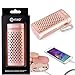 Contixo BT05 Portable Bluetooth Speaker Power Bank | 6,000 mAh Small Compact Travel Size Smartphone Battery Charger Music Player 2-in-1 (Pink)